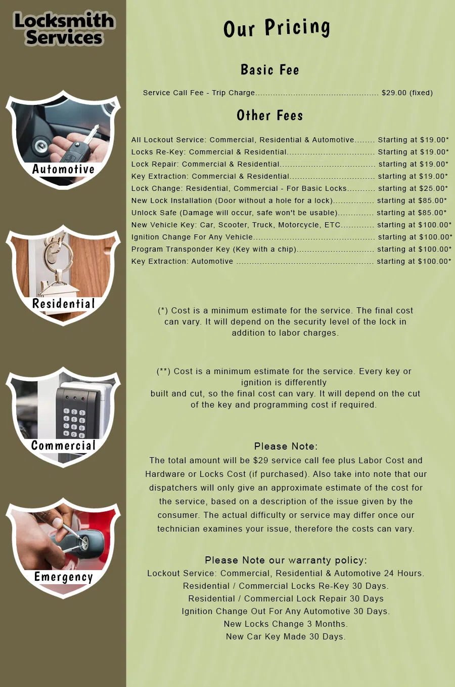 New York Liberty Locksmith New York, NY 212-457-2517